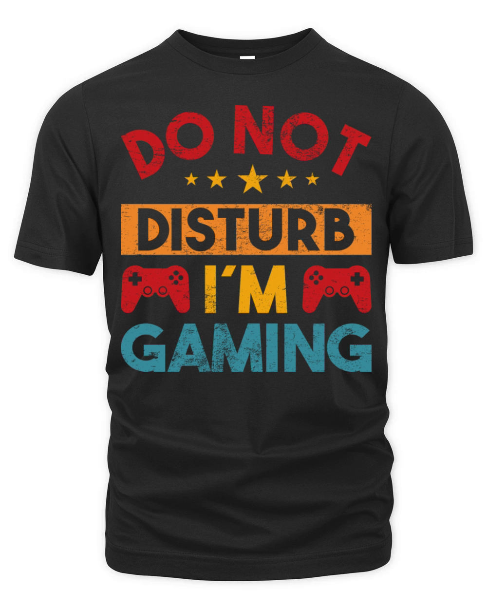 Gaming Qoute Do Not Disturb Im Gaming Vintage Organic Unisex T-shirt