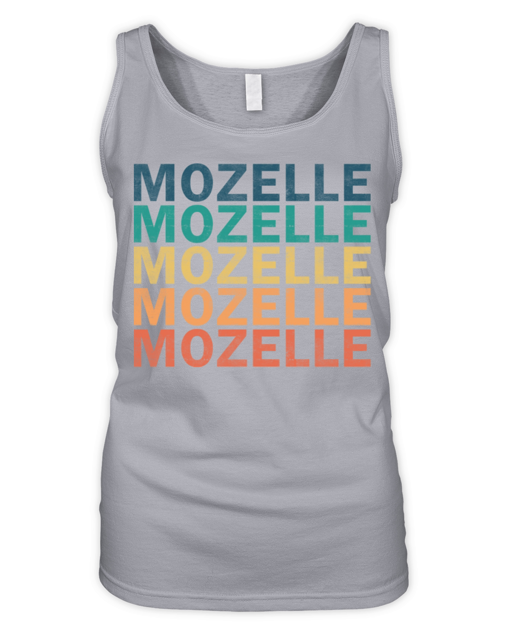 Mozelle Name T Shirt - Mozelle Vintage Retro Name Organic Women's Tank Top
