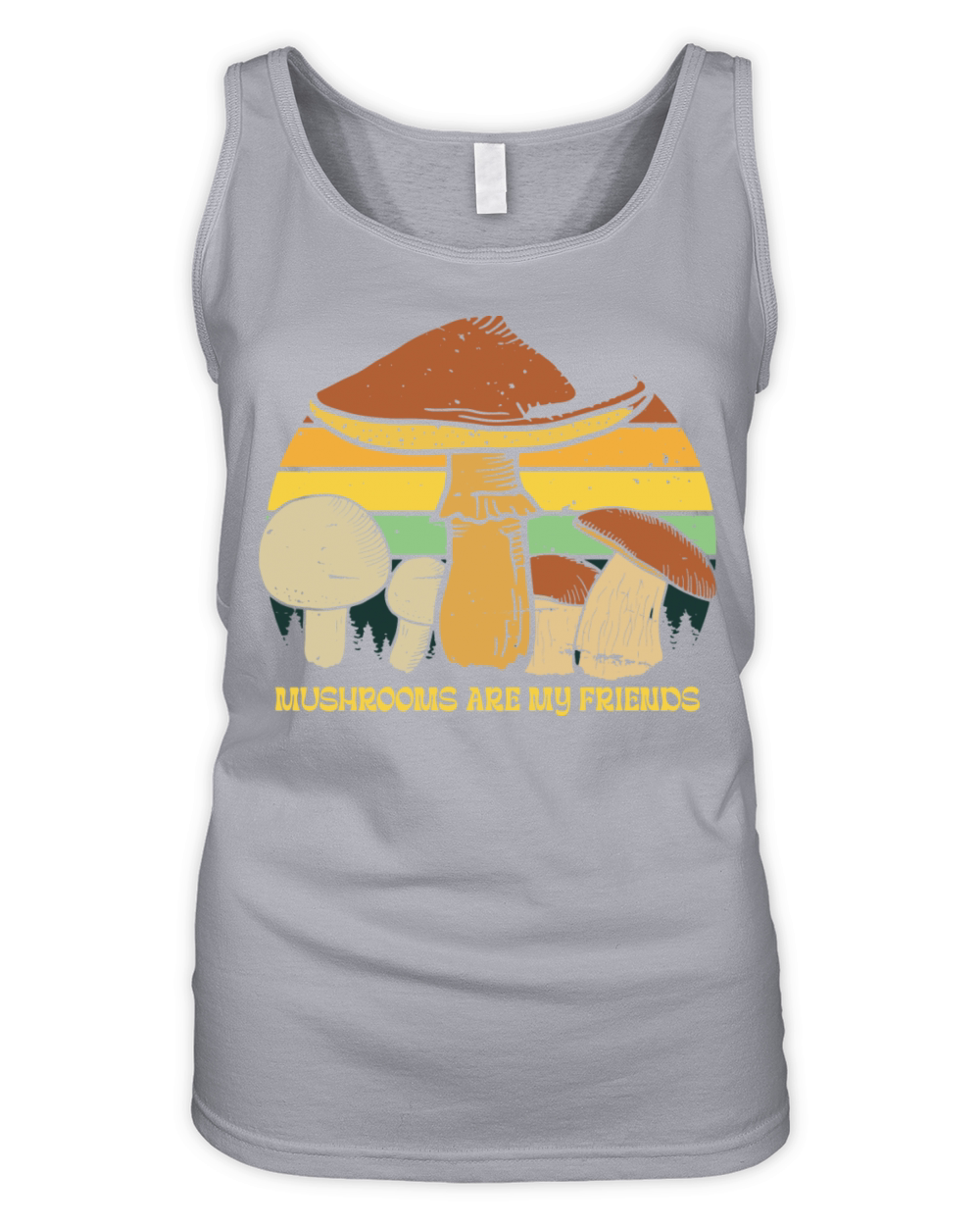 Mushrooms Are My Friends Muscles Organic Women's Tank Top
