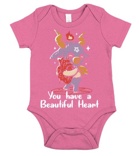 You Have A Beautiful Heart Short Sleeve Baby One-Piece