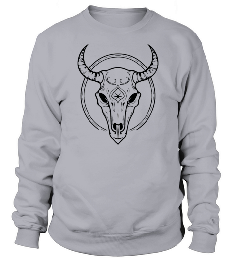 Cow Skull Boho Sweatshirt Unisex