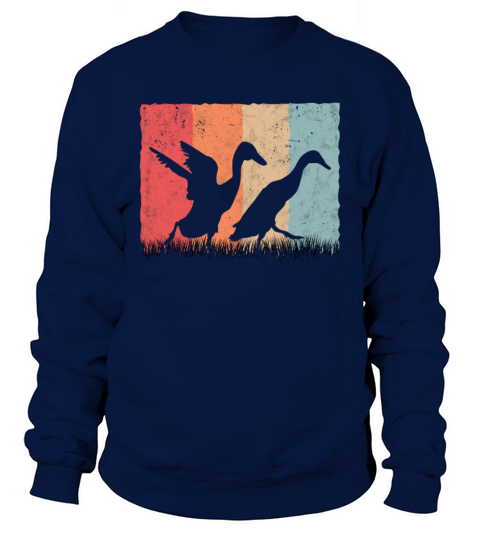 Indian Runner Duck Retro Bottle Vintage Sweatshirt Unisex