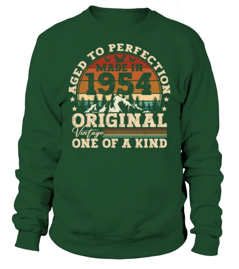 Original 1954 Vintage Vintage Birthday Retro Sweatshirt Unisex