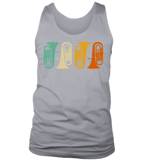 Baritone Euphonium Retro Vintage Tuba Brass Tank Top Unisex