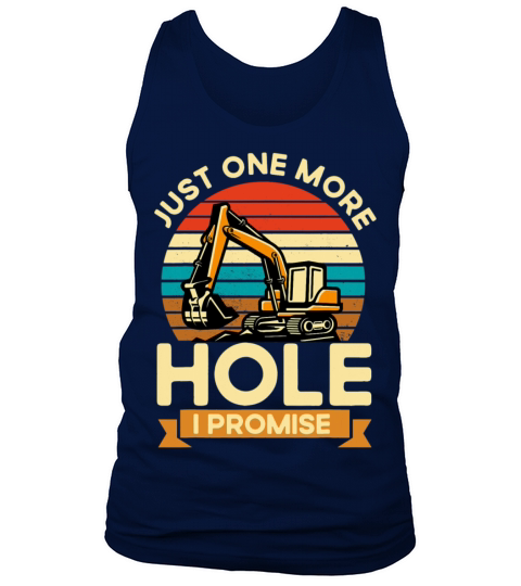 Excavator Construction Worker Operator Vintage One Tank Top Unisex
