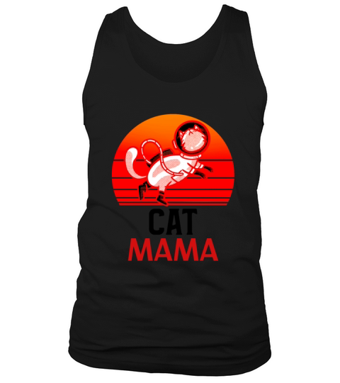 Vintage Cat Mom Tee 80s Style Cat Lady Retro Shirt Tank Top Unisex