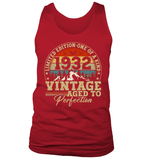 Vintage Limited Edition One Of A Kind 1932 Tank Top Unisex