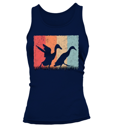 Indian Runner Duck Retro Bottle Vintage Tank top Woman