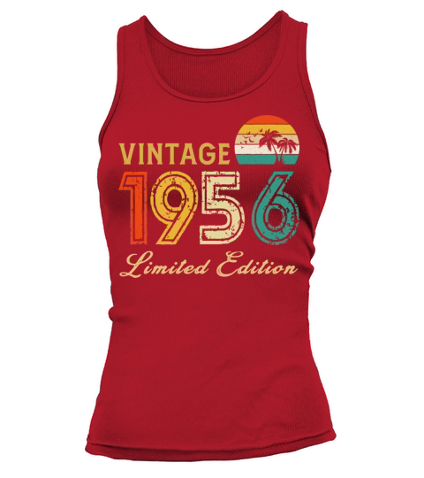 Vintage 1956 Limited Edition Made In 1956 Birthday Tank top Woman