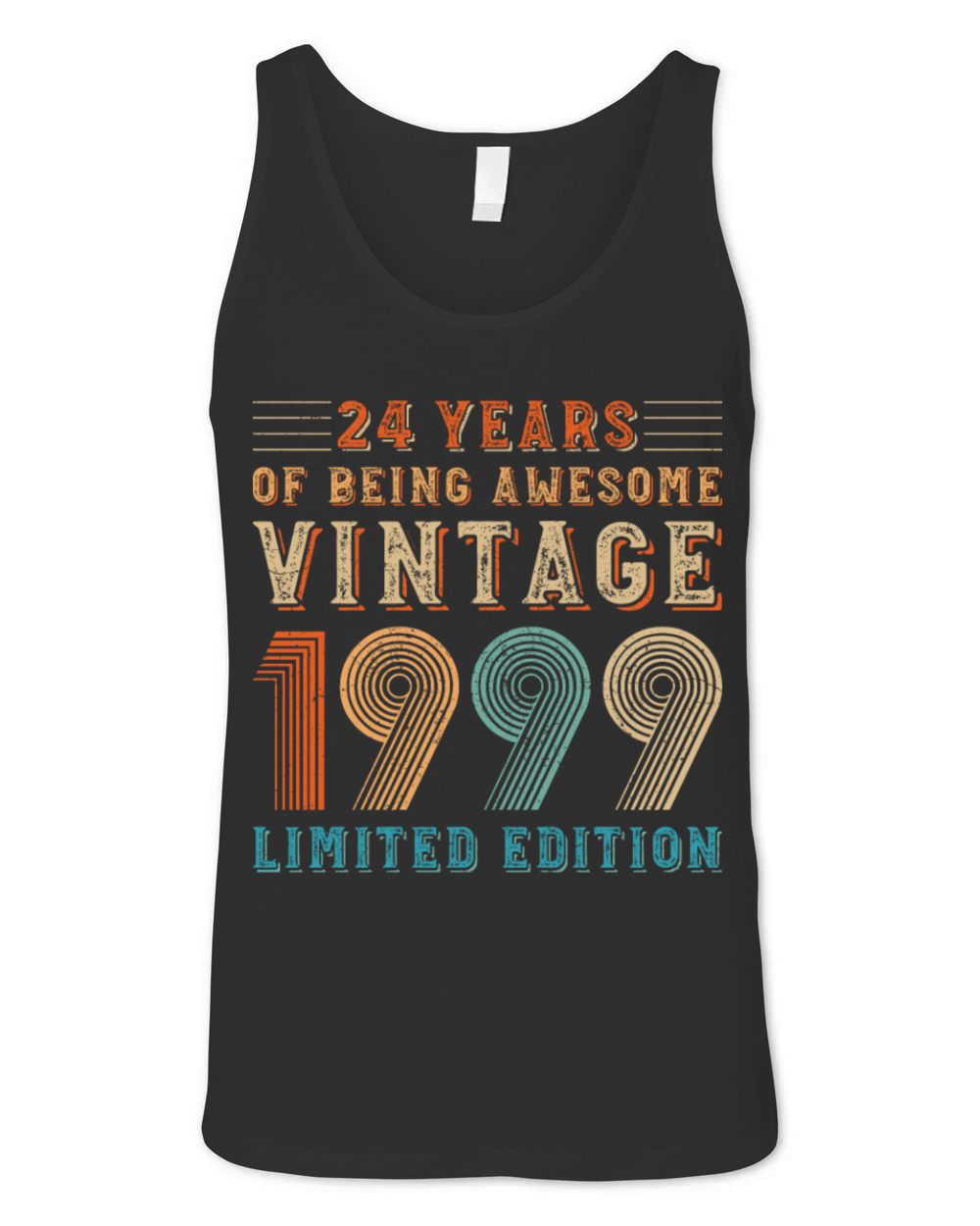 24 years of being awesome vintage 1999 limited edi Unisex Jersey Tank