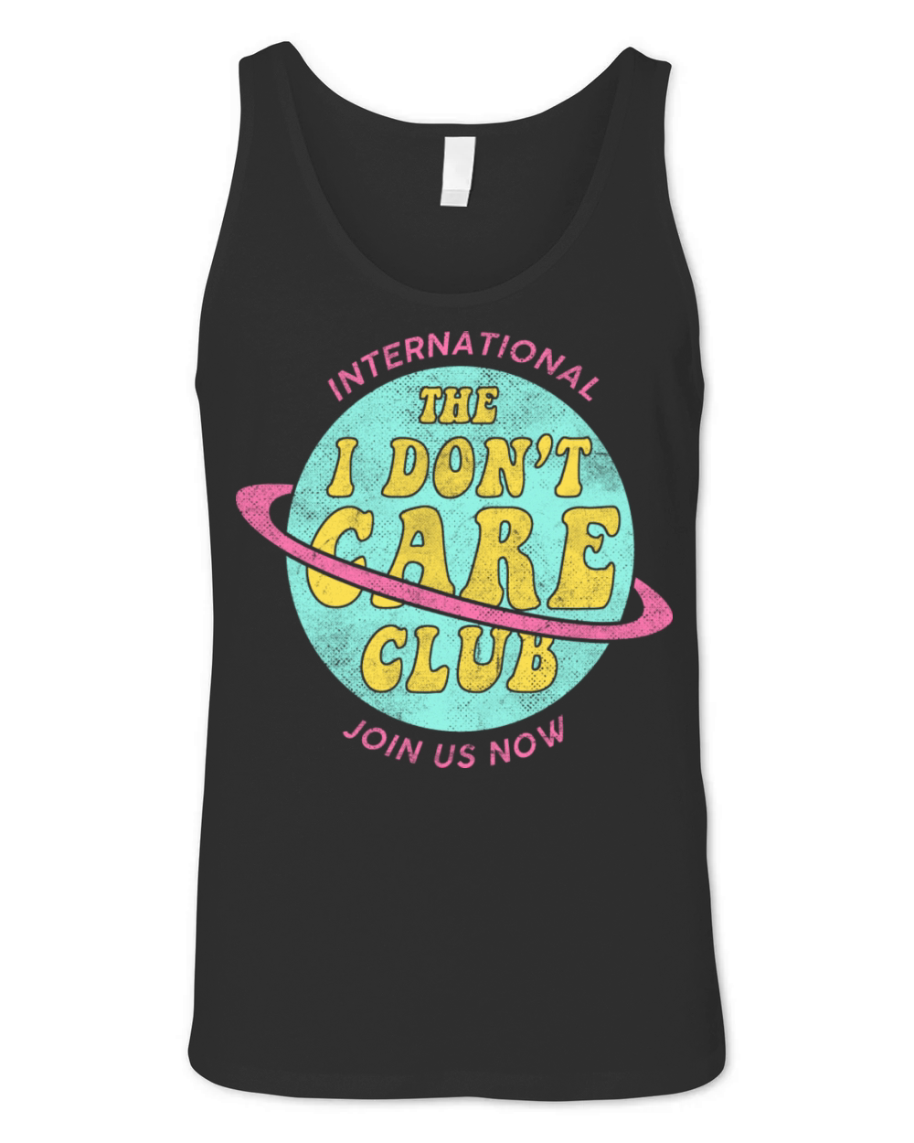 I Don t Care Club Pastel Colors Funny Quotes Unisex Jersey Tank