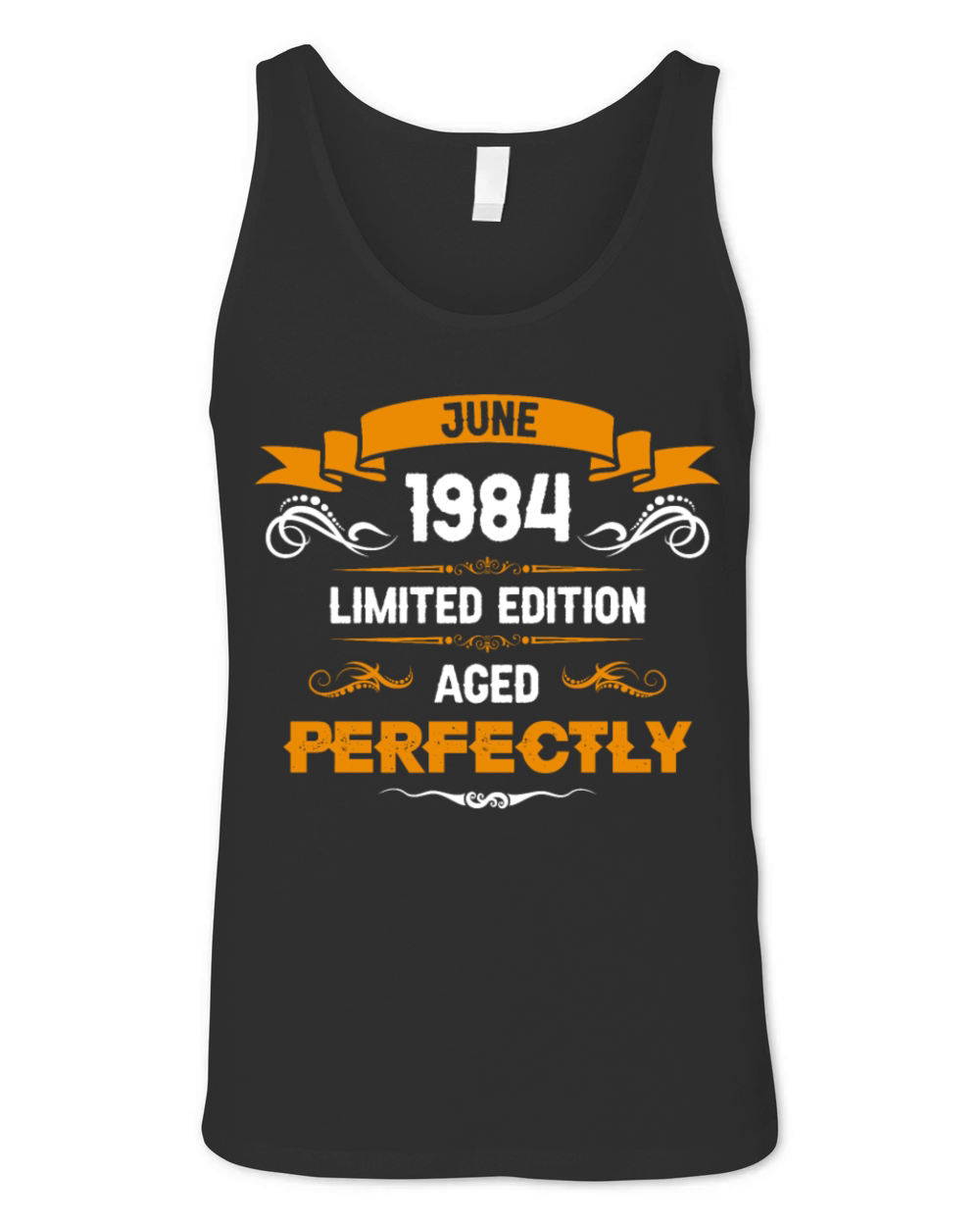 June 1984 Vintage Birthday Present Unisex Jersey Tank