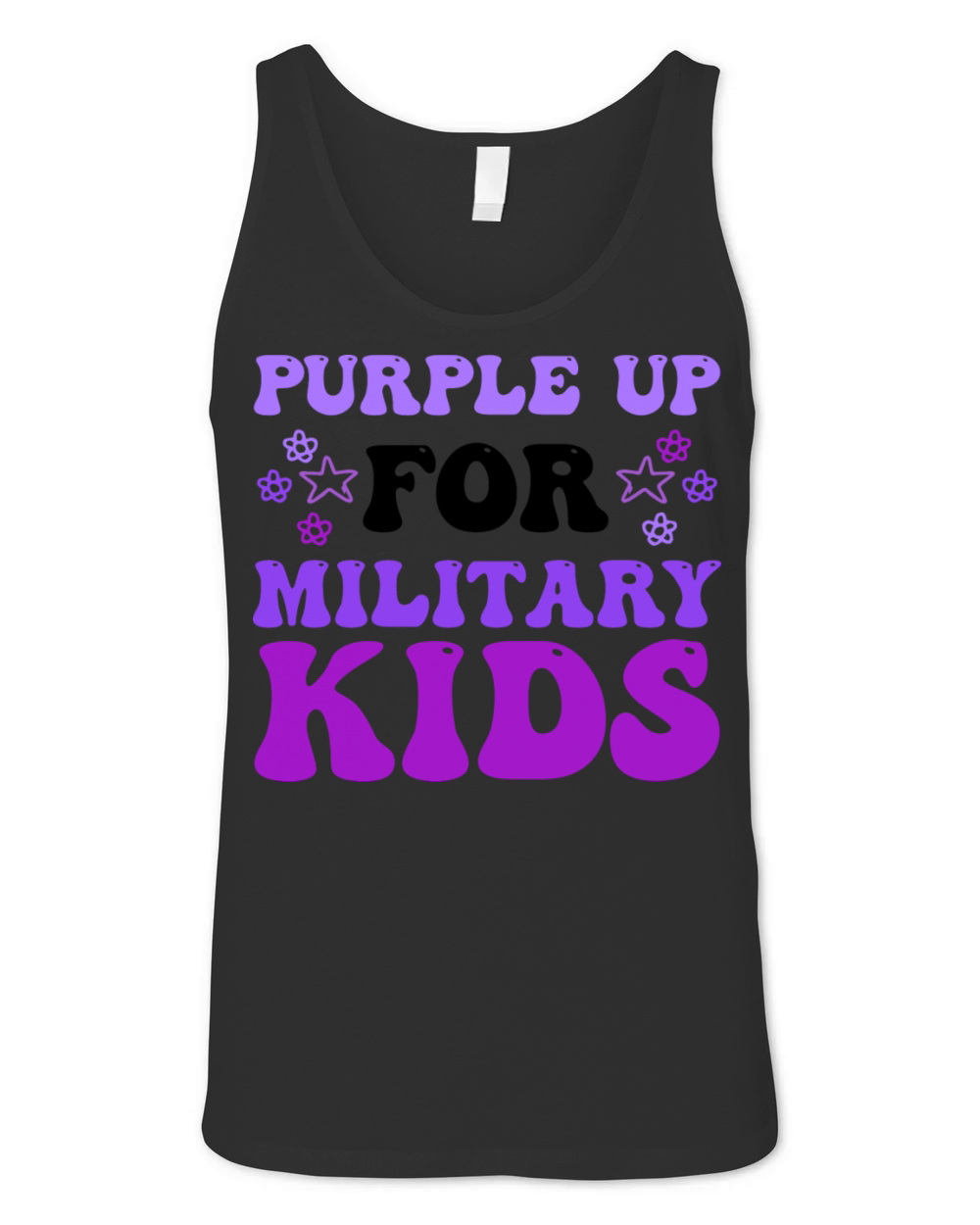 Purple Up For Military Kids Unisex Jersey Tank