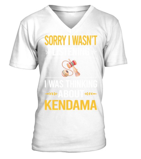 Sorry I Was Not Listening Kendama V-Neck T-shirt