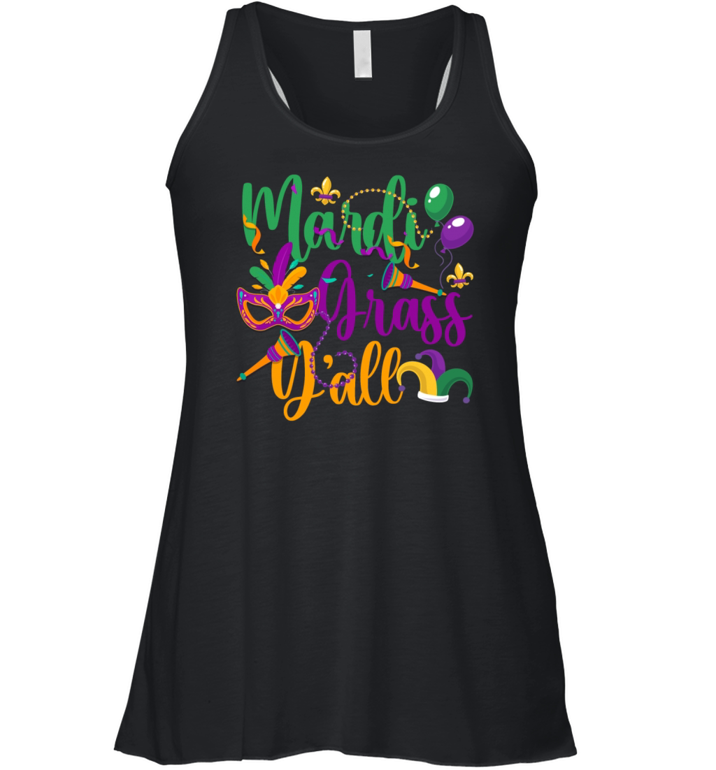 Carnival New Orleans Celebrate Tuesday Women's Flowy Tank Top