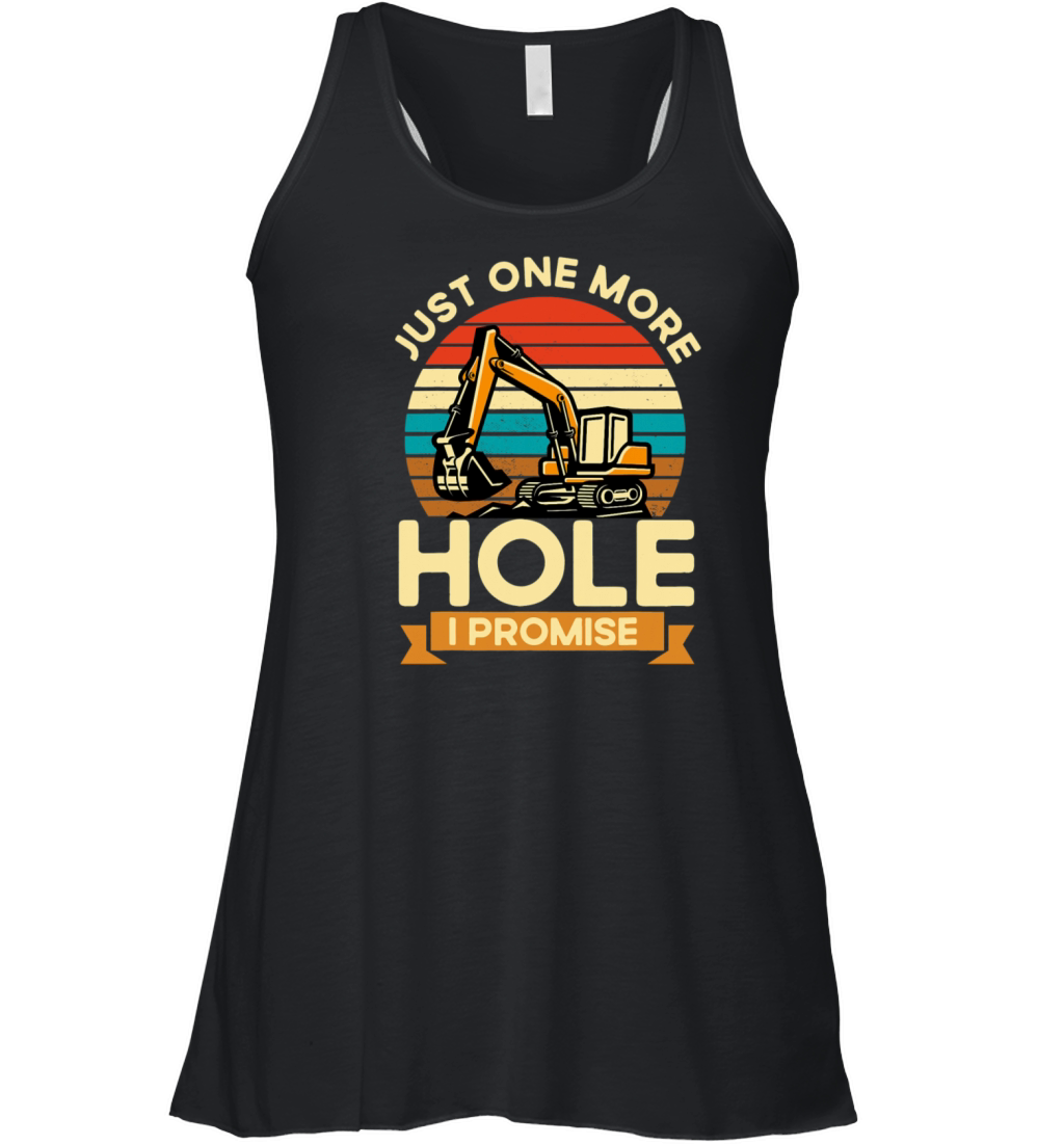 Excavator Construction Worker Operator Vintage One Women's Flowy Tank Top
