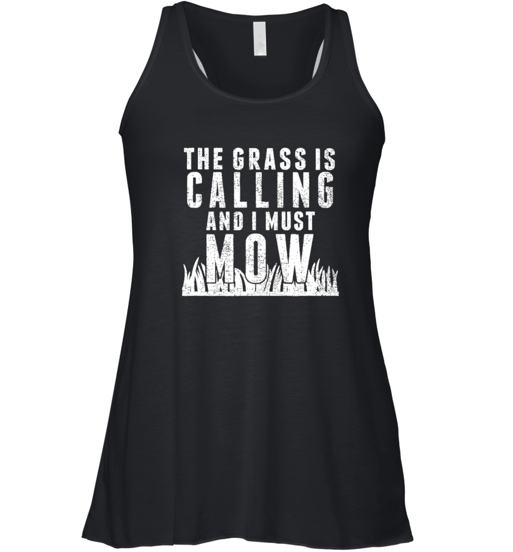 Lawn Mowing idea Funny Gardening Quote Dad Women's Flowy Tank Top