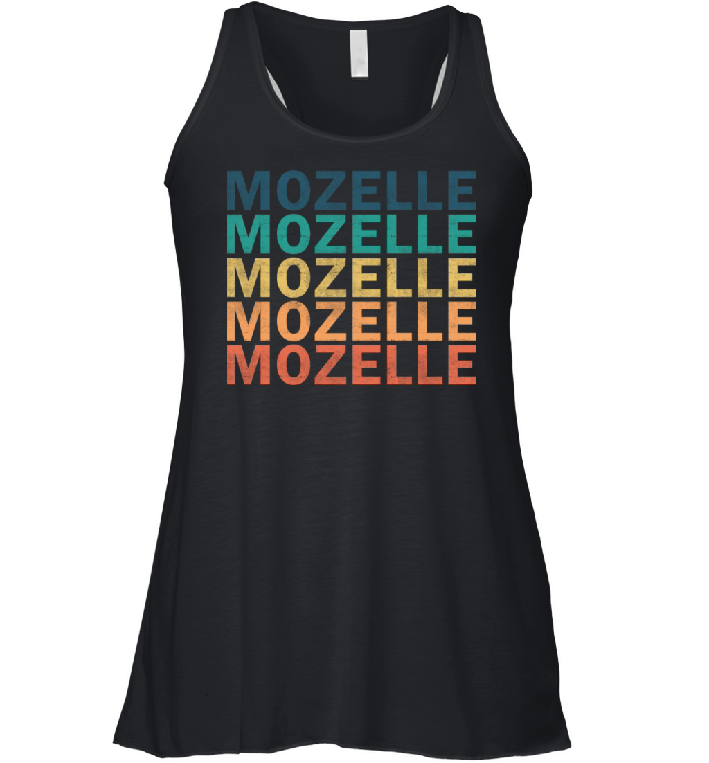 Mozelle Name T Shirt - Mozelle Vintage Retro Name Women's Flowy Tank Top