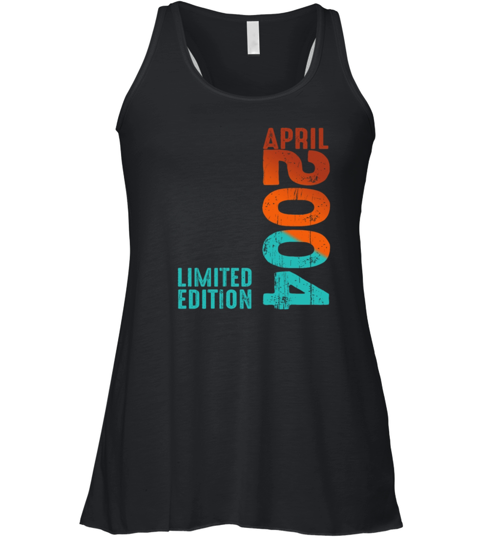 Since April 2004 Year 2004 Retro Vintage 2004 Women's Flowy Tank Top