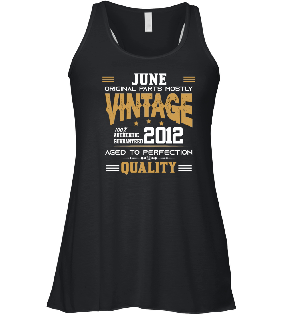 Vintage Aged To Perfection June 2012 Women's Flowy Tank Top