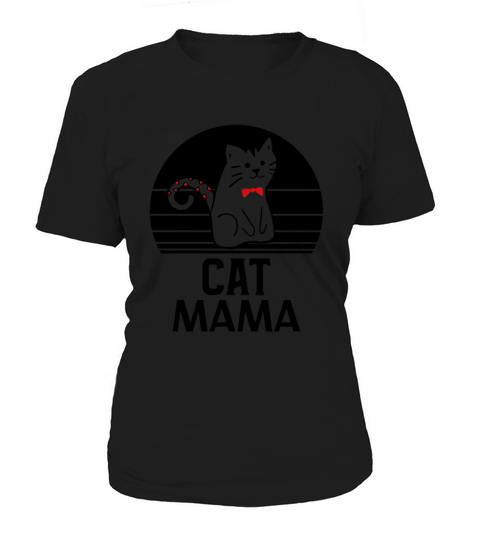 Vintage Eighties Style Distressed Cat Mama Tee Women's T-Shirt