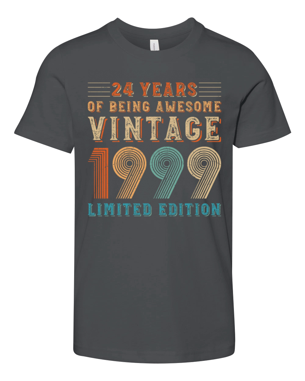 24 years of being awesome vintage 1999 limited edi Youth Unisex Jersey Tee
