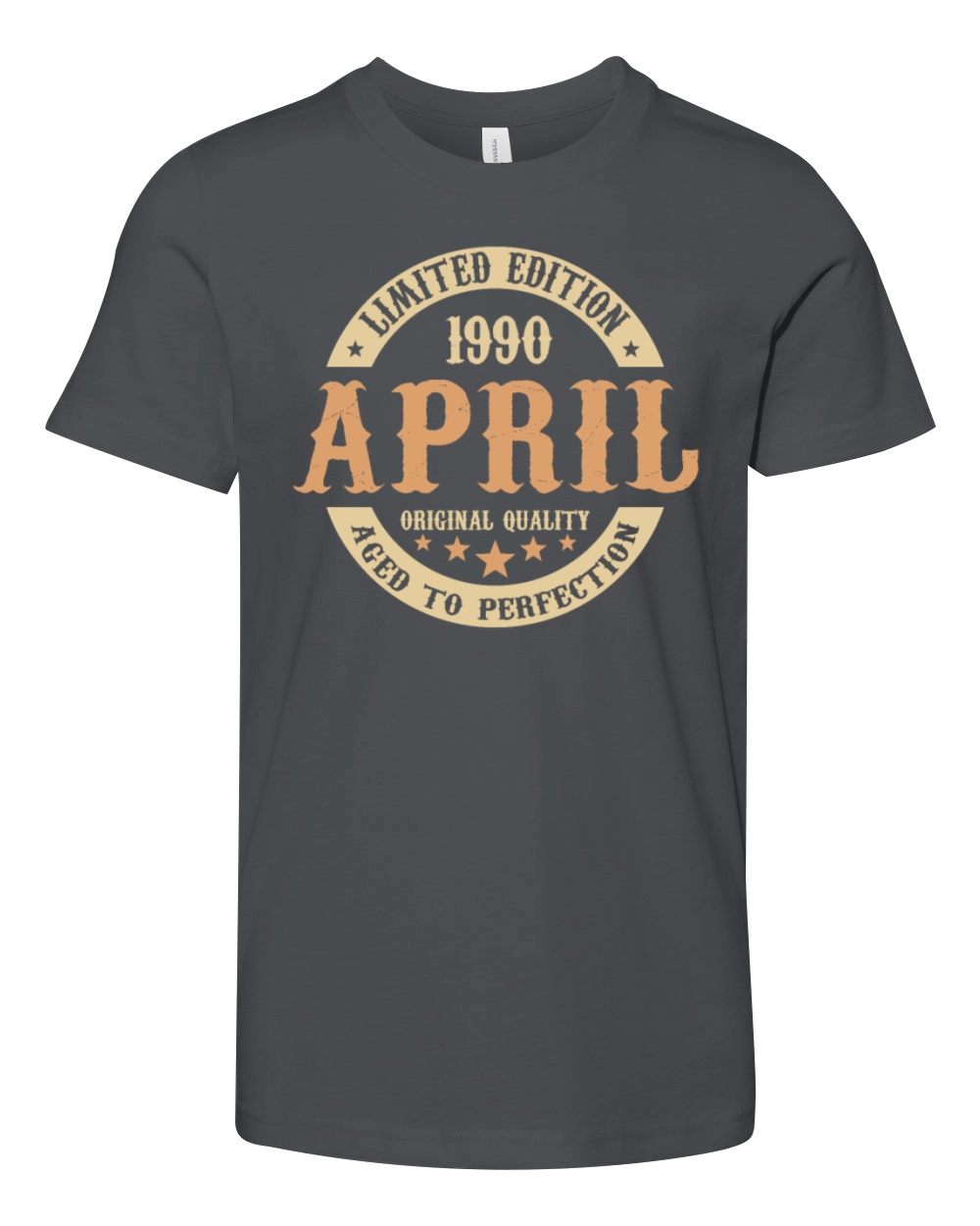 April 1990 Vintage Birthday Present Youth Unisex Jersey Tee