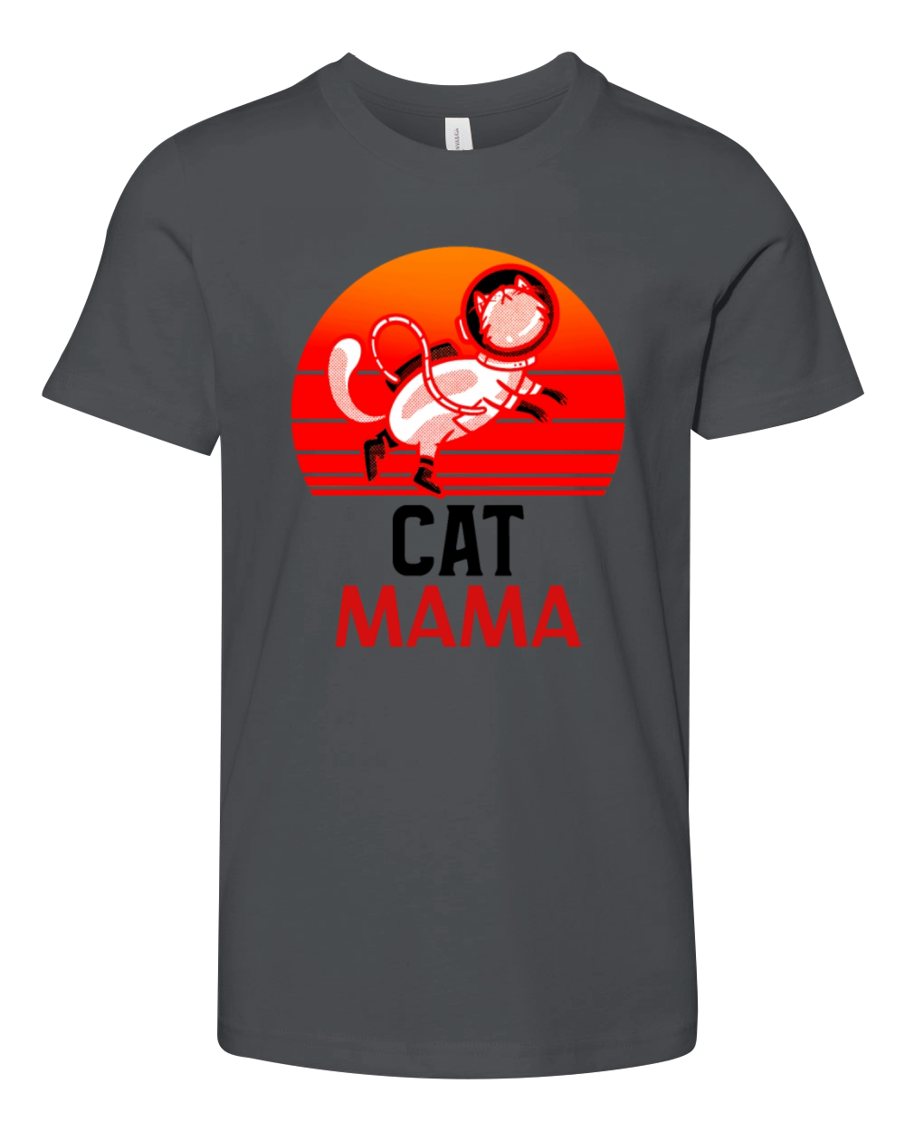 Vintage Cat Mom Tee 80s Style Cat Lady Retro Shirt Youth Unisex Jersey Tee