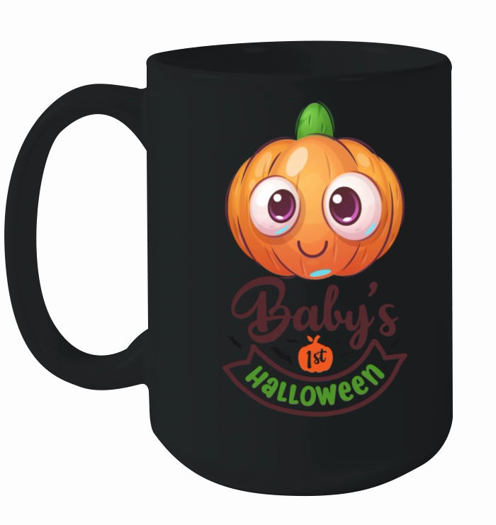Baby s First Halloween Cute Pumpkin Ceramic Mug