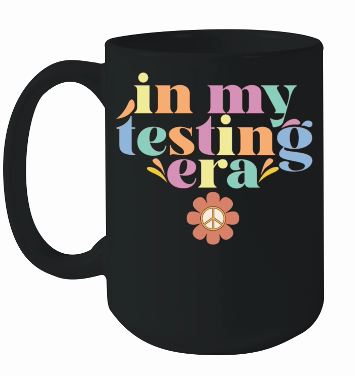 In My Testing Era Test Day Teacher Student Groovy Ceramic Mug