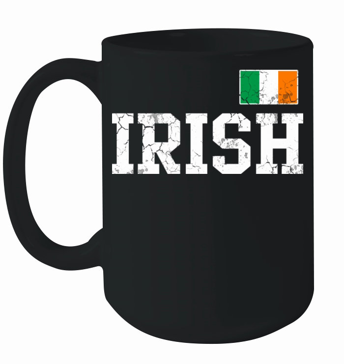 Irish Flag Ireland St Patricks Day Vintage Ceramic Mug