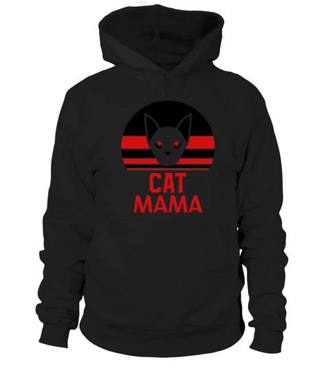 Vintage Cat Mom Shirt Retro Distressed Cat Lady Hoodie Unisex