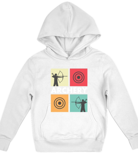 Archery - vintage retro Kids Hoodie