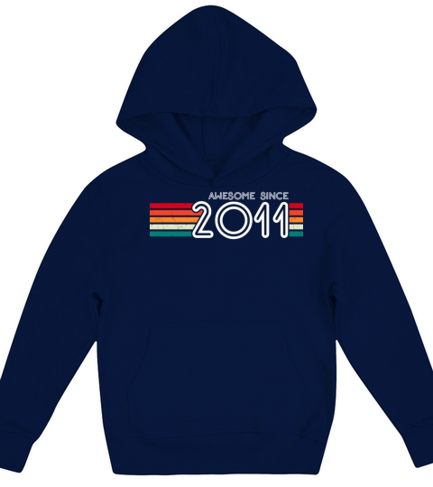 Awesome Since 2011 12th Birthday Gifts 12 Years Kids Hoodie