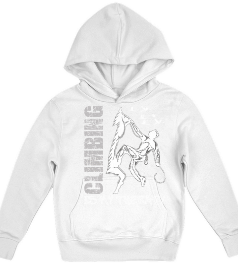 Climbing Mountaineering Bouldering Vintage Kids Hoodie