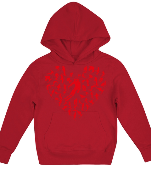 Heart Full Ski Winter Sport Lovers Valentine Gift Kids Hoodie
