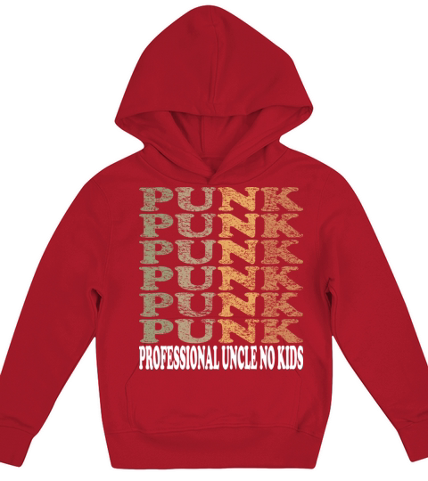 Professional Uncle No Kids Cool Typography Vintage Kids Hoodie