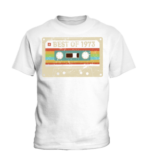 Best of 1973 Vintage Cassette 50th Birthday Gift Kids T-Shirt