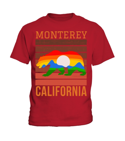 Monterey California Retro Vintage Design Kids T-Shirt