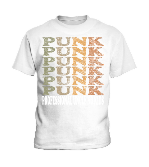 Professional Uncle No Kids Cool Typography Vintage Kids T-Shirt