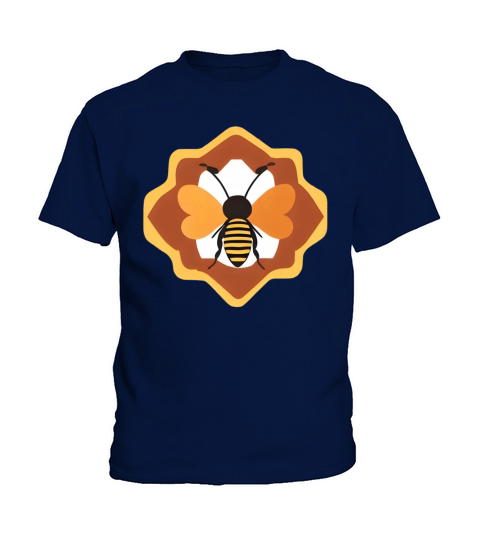 Vintage Retro Bee Design Kids T-Shirt