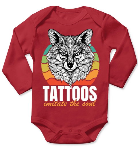 Abstract Souls Of Joyable Ink Quote Tattoos Long Sleeve Baby One-Piece
