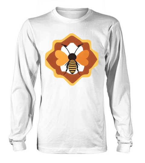 Vintage Retro Bee Design Long sleeved Unisex
