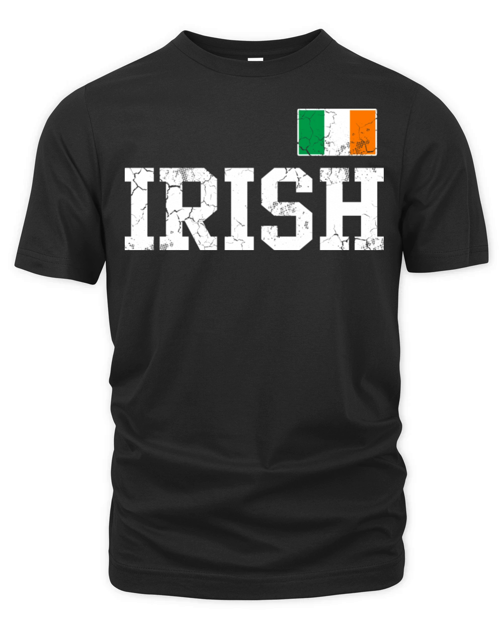 Irish Flag Ireland St Patricks Day Vintage Organic Unisex T-shirt