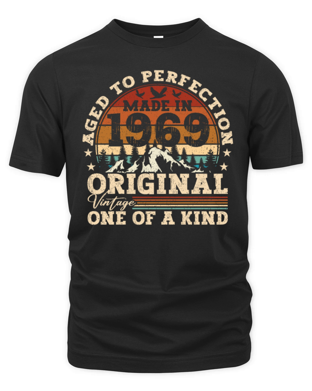 Original 1969 Vintage Vintage Birthday Retro Organic Unisex T-shirt