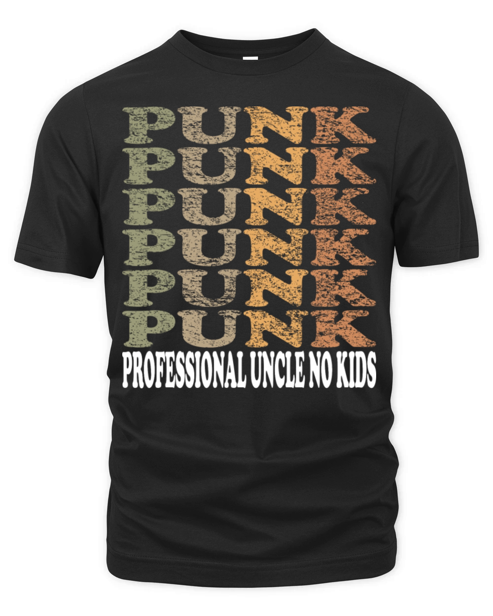 Professional Uncle No Kids Cool Typography Vintage Organic Unisex T-shirt