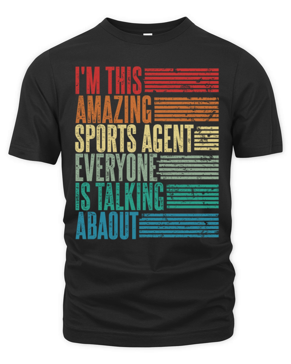 Vintage Sports Agent Profession Gift Retro Organic Unisex T-shirt