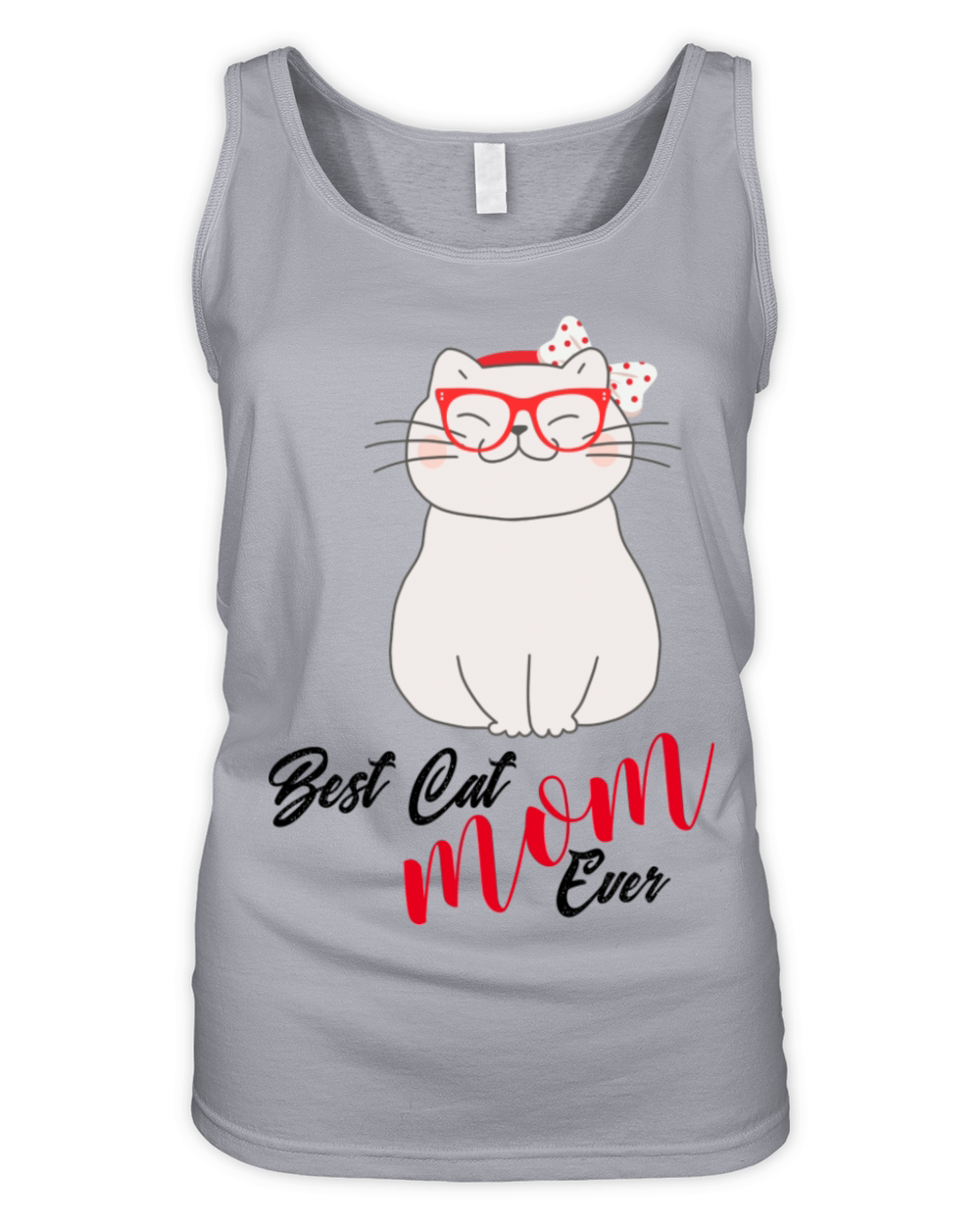 Mothers day gift Best Cat Mom Ever t shirt Organic Women's Tank Top