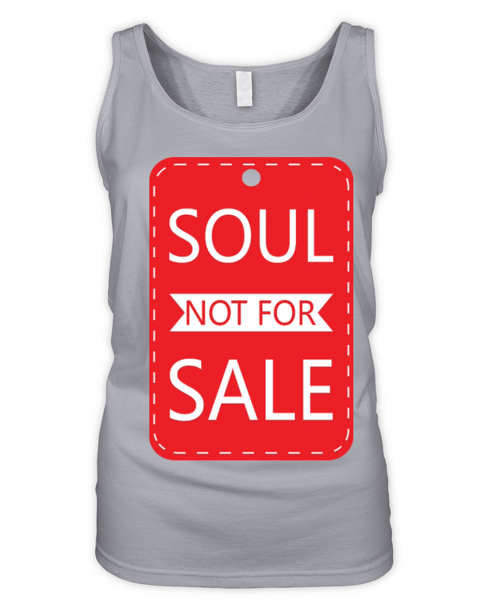 Soul Not For Sale Price Tag Organic Women's Tank Top