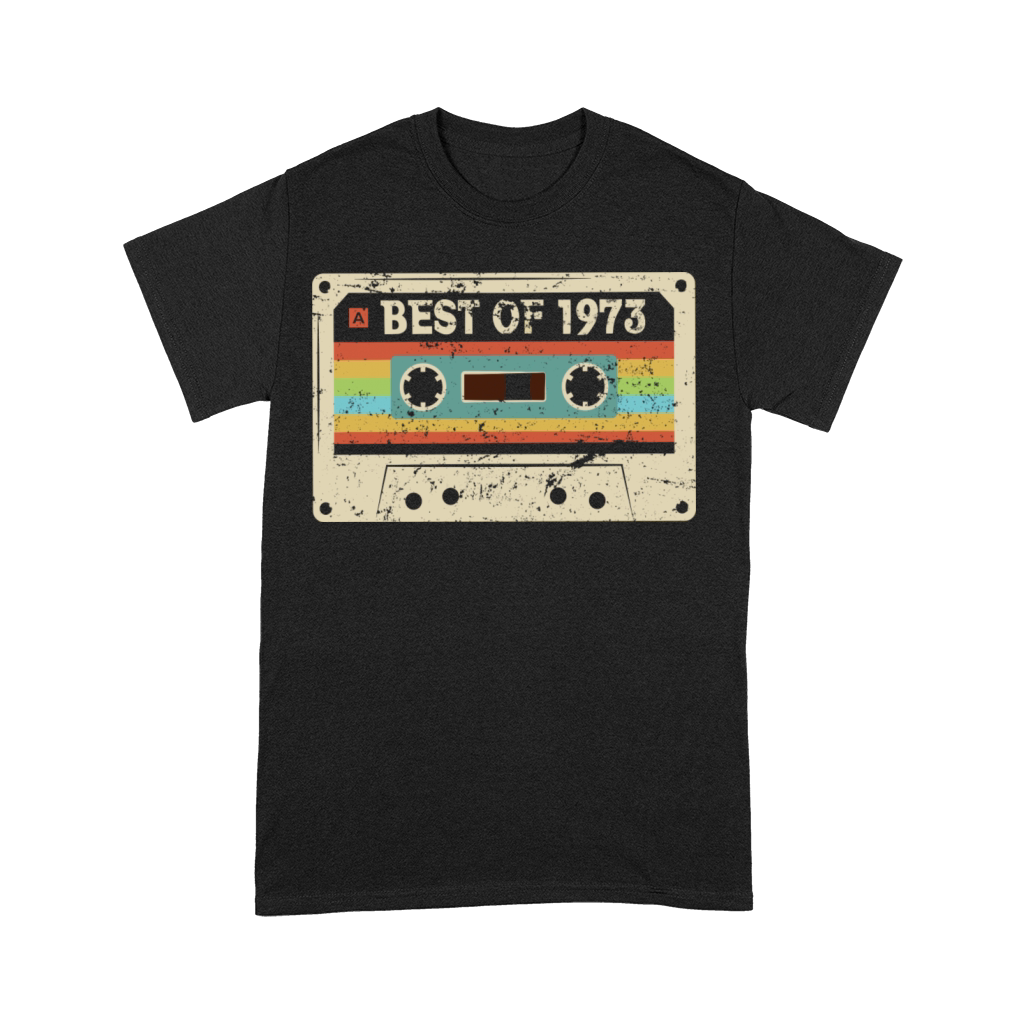 Best of 1973 Vintage Cassette 50th Birthday Gift Premium T-shirt